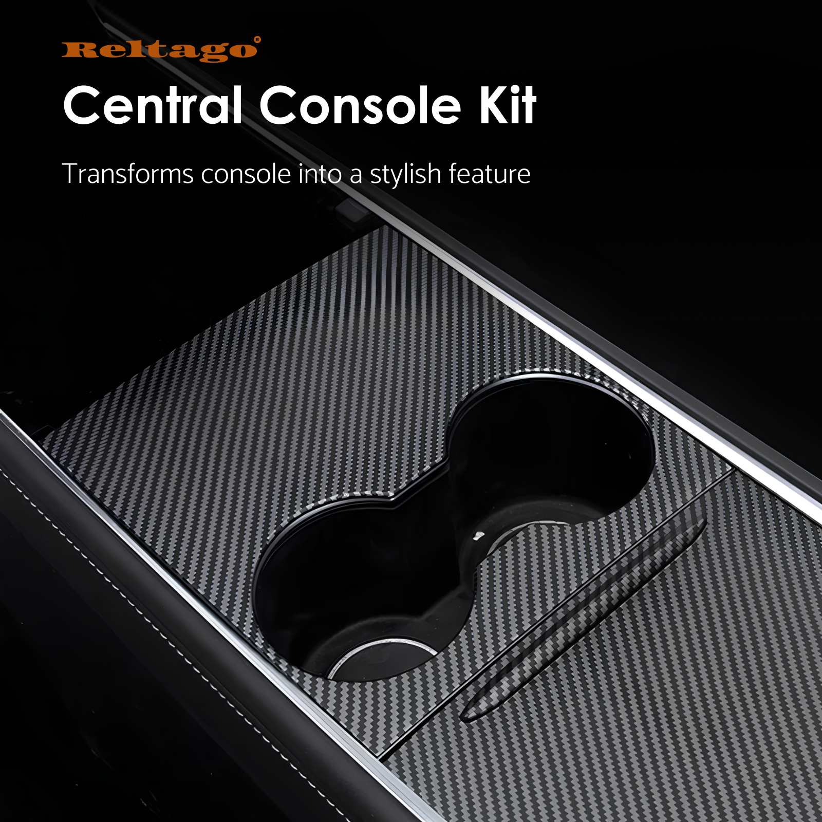 Reltago® Real Carbon Central Console Kit