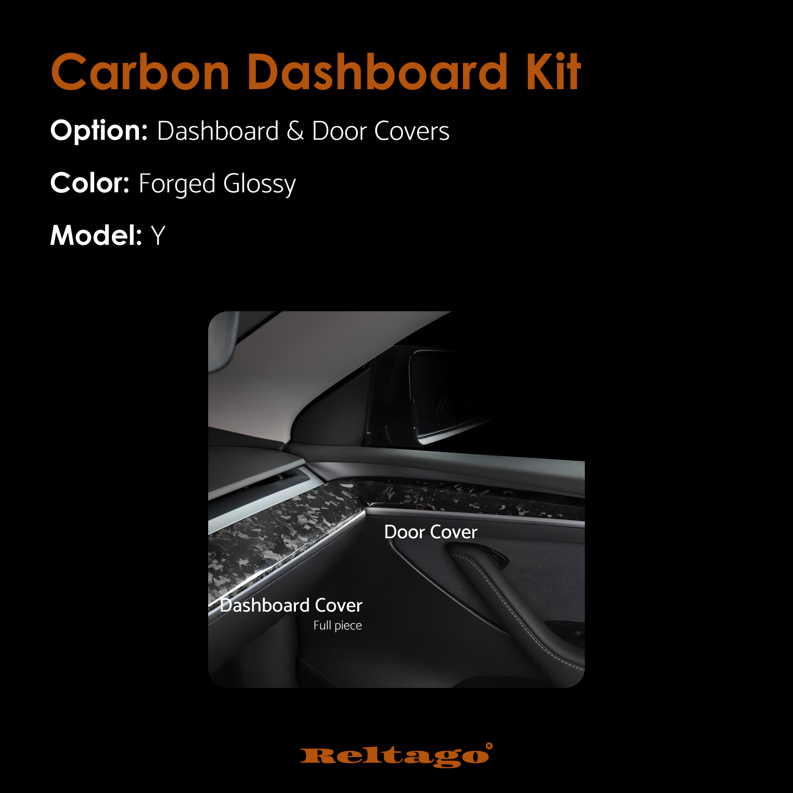 Reltago® Real Carbon Dashboard Kit