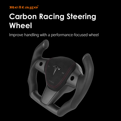 Reltago® Real Carbon Racing Steering Wheel